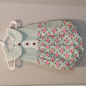 NWOT SWOON BABY Sage Rose Pocket Bubble 18M